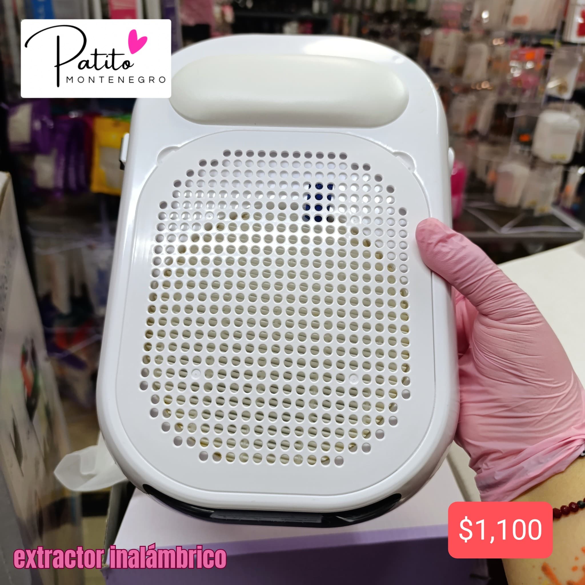 Extractor inalámbrico blanco 