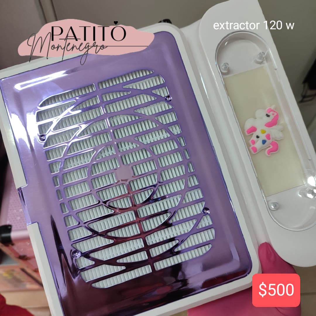 Extractor metálico morado