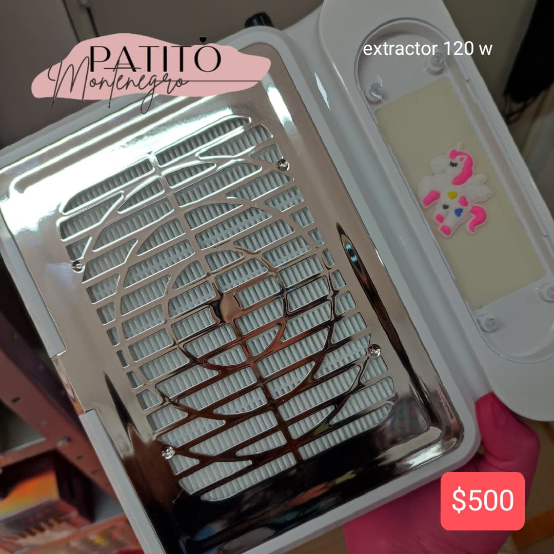 Extractor metálico plata
